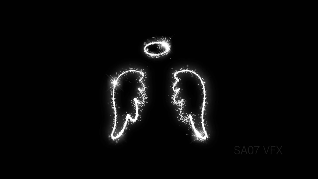 White Neon Animation Overlay | Black Screen Overlay | Free Overlay