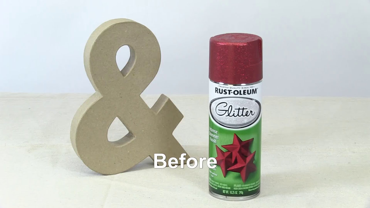 Rust-Oleum How To: Speciality Glitter Paint 