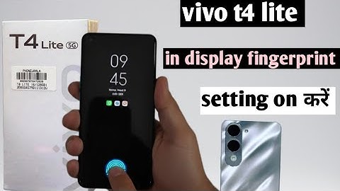 Vivo t4 lite 5g in display fingerprint lock kaise lagaye ||  vivo t4 lite 5g in display setting 
