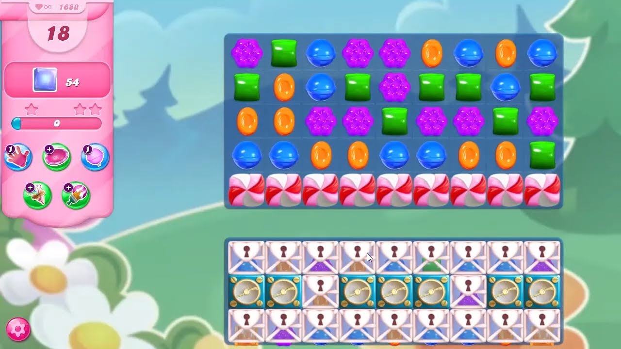 Candy Crush Saga LEVEL 1681 NO BOOSTERS - YouTube