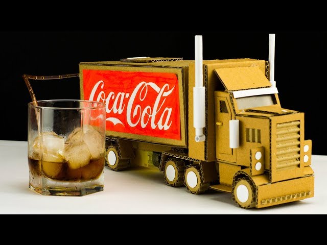 how to make rc truck from coca cola cans and cardboard diy 