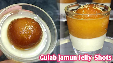 Gulab jamun Jelly Shots || Gulabjamun cheesecake recipe || Gulabjamun dessert party idea 2022-23