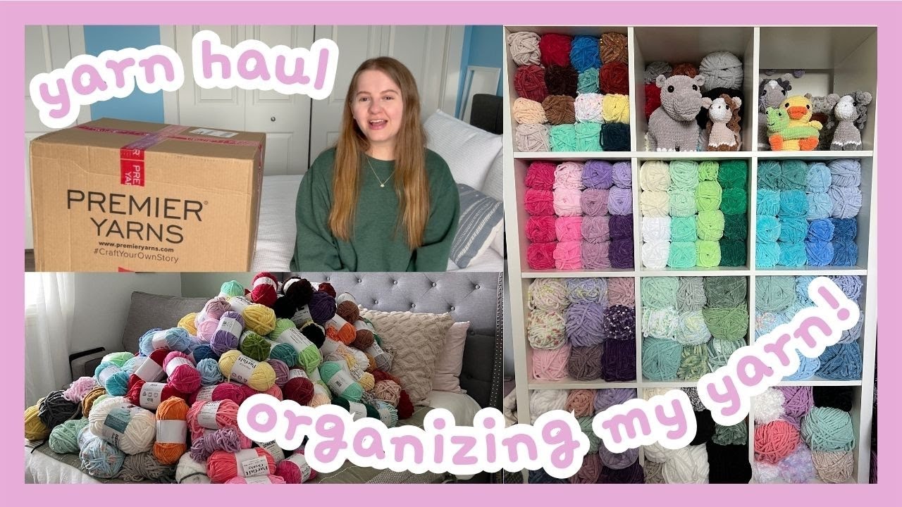 Yarn Haul and Organizing My Yarn, Organize My Yarn Shelf With Me!