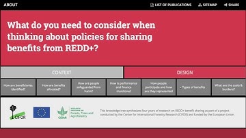 REDD+ Knowledge Tree