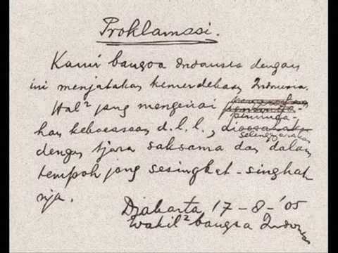 Suara teks proklamasi kemerdekaan RI 1945