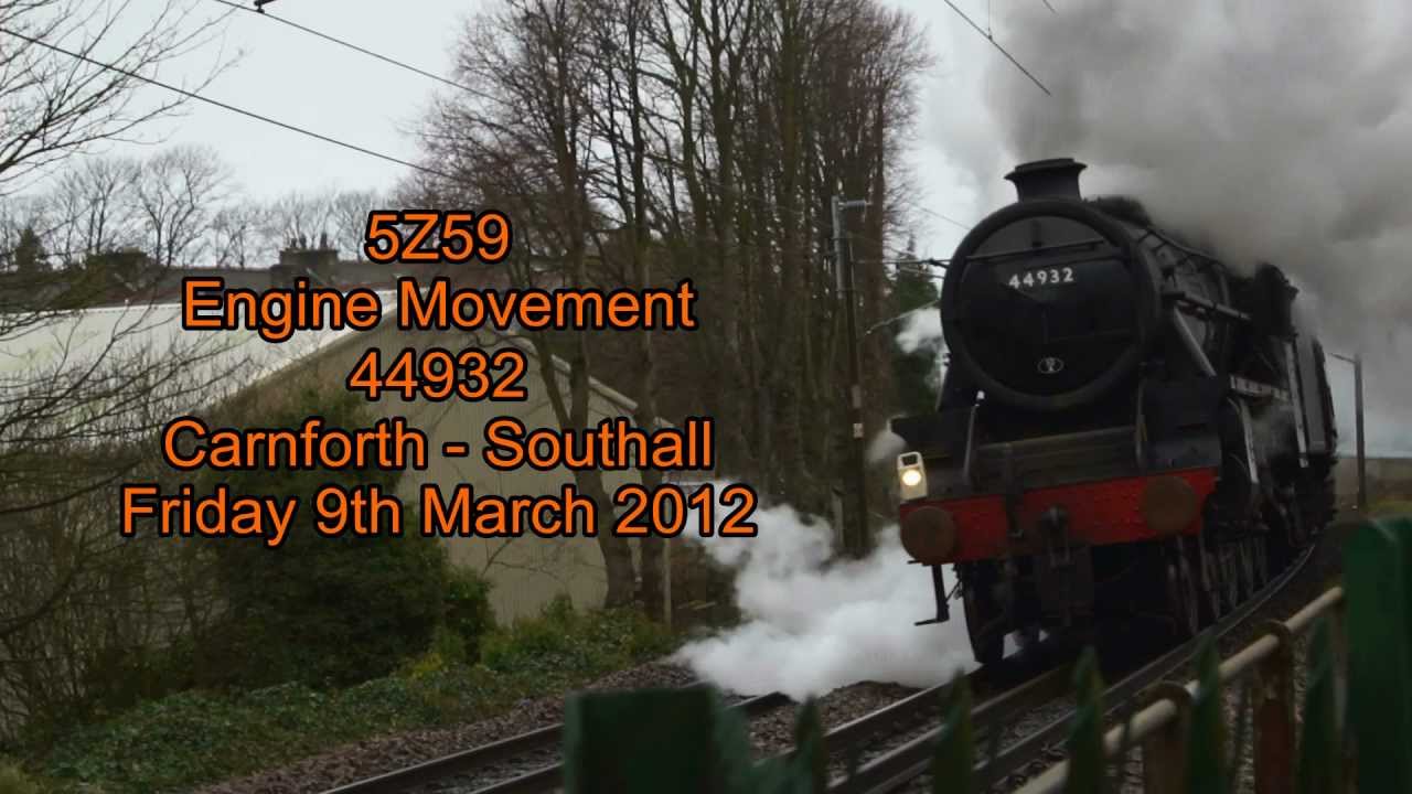 5Z59: Black Five 44932 Engine movement Carnforth - Southall - Friday ...
