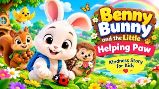 Benny Bunny and the Little Helping Paw 🐰💖 | Kindness Story for Kids