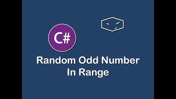 random odd numbers from range in c#