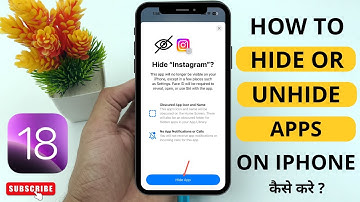 How to Hide/Unhide Apps On iPhone iOS 18 | Hindi