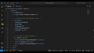 Vue.js 3 vue-ellipse-progress Tutorial to Show Animated Circular Progressbars and Loaders in Browser