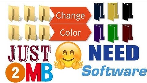 Change computer folder color on windows 7, 8, 10 / customize your pc Folder color.