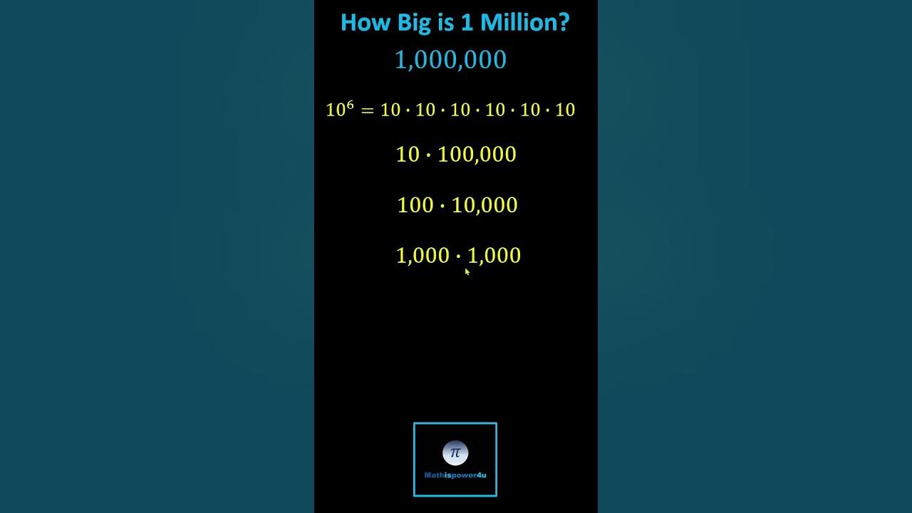 how-big-is-one-million-numerical-approach-youtube