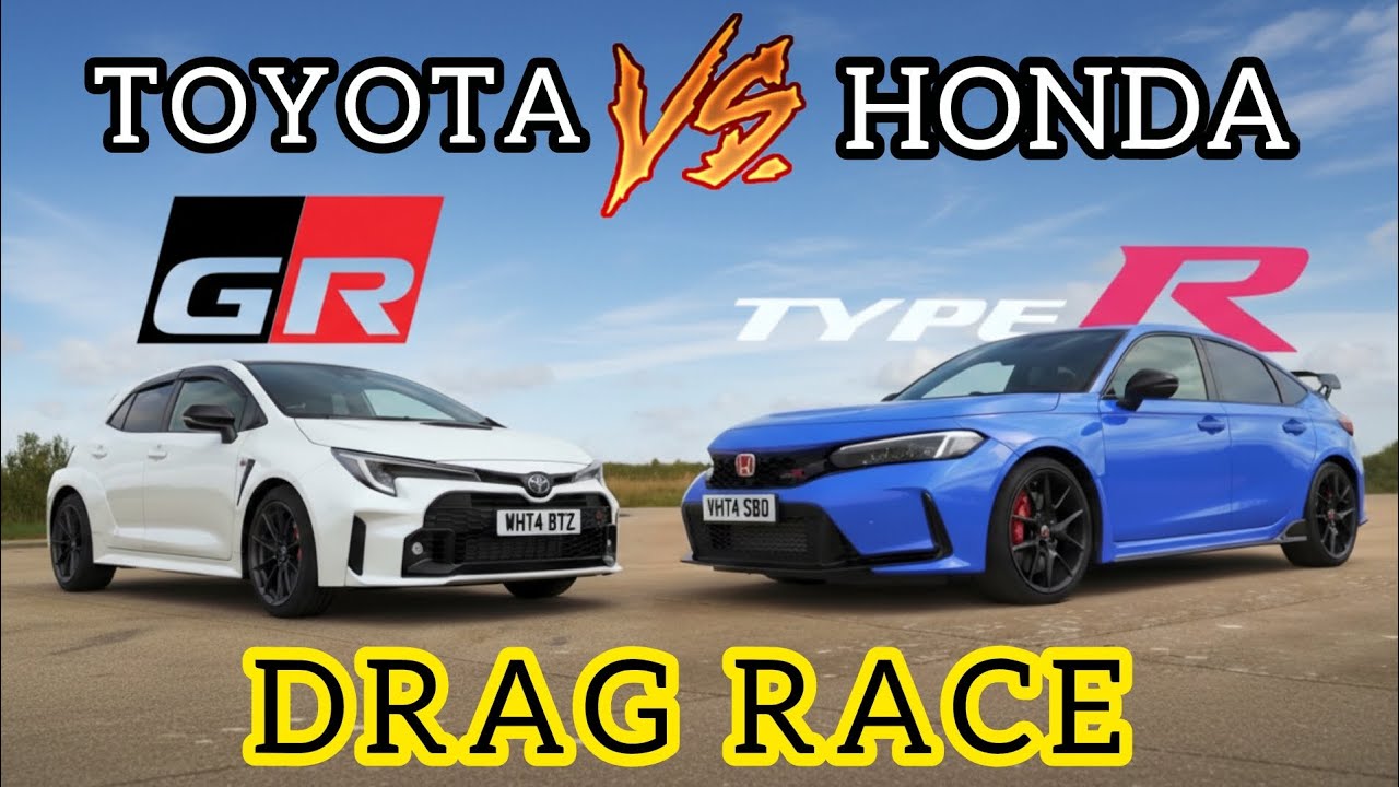 Honda TYPE R vs Toyota GR (DRAG RACE) Corrida de Arrancada 