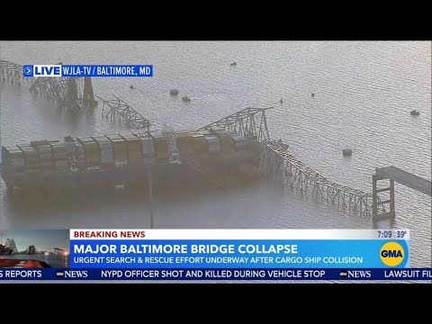 Urgent search and rescue underway after major Baltimore bridge collapse