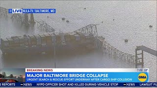 Urgent search and rescue underway after major Baltimore bridge collapse