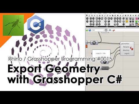 C＃を使用してGrasshopperでジオ​​メトリをエクスポートする方法