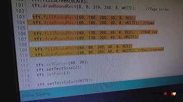 Create a button menu on TFT LCD Shield for Arduino