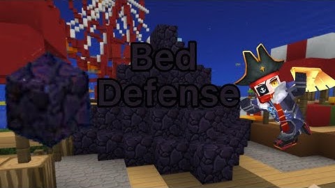 Making the biggest obsidian bed defense in bedwars! (Blockman go