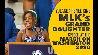 Martin Luther King's only GRAND DAUGHTER makes a powerful speech at the MARCH ON WASHINGTON 2020