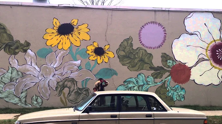 Ouizi Mural - West Village, Detroit - 2014