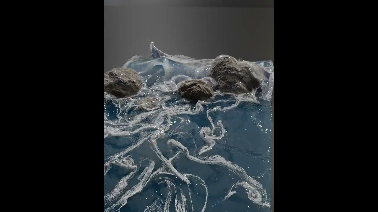 Flip Fluid Simulation. Blender, rendered in Cycles.
