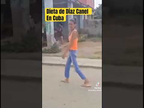 Cubana muestra la dieta de Díaz Canel! #universoincreible #reporteros #castrocanel