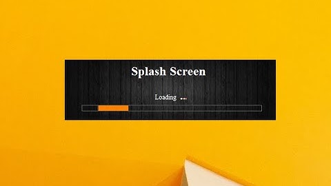 C# Splash Screen