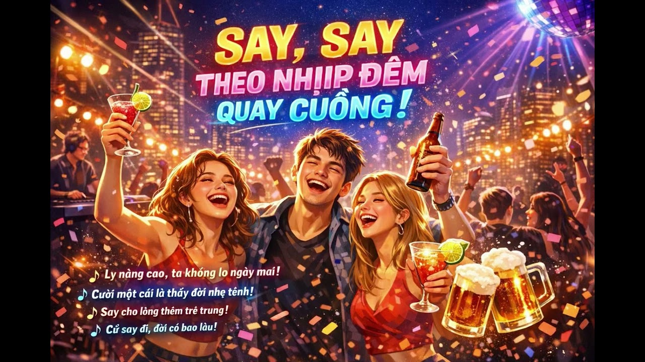 Say Theo Nhịp Đêm Quay Cuồn // Nhạc AI