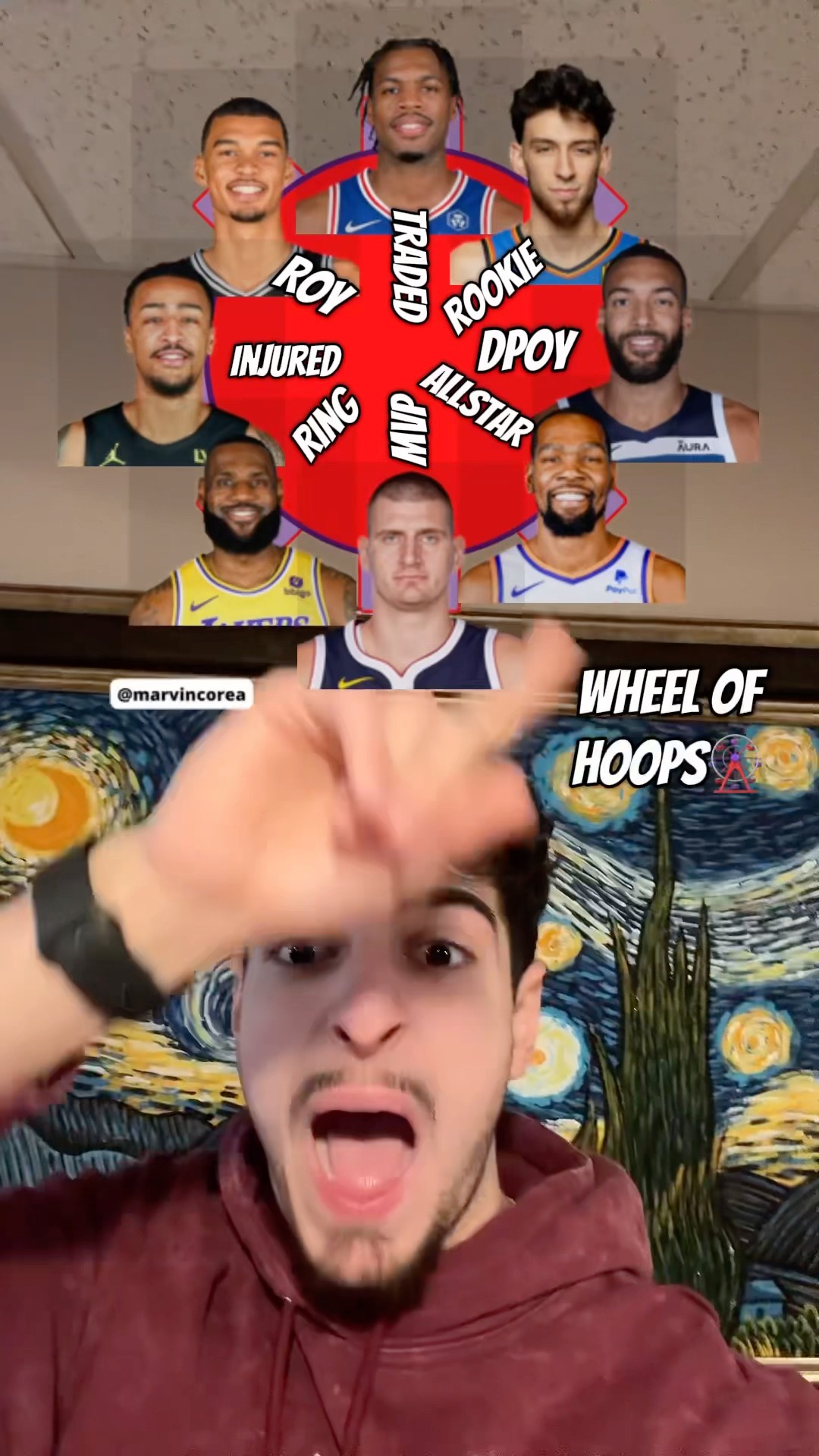 WELCOME TO WHEEL OF HOOPS?? #nba #lebron #wemby #kevindurant #chet #fexr