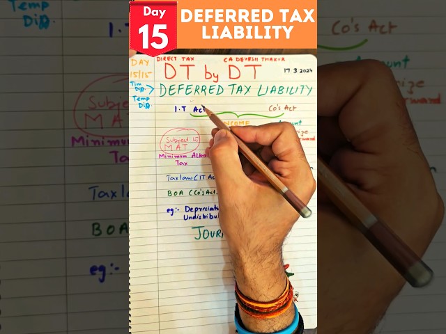 📌Deferred Tax Liability (DTL) Accounting Entry Journal Year End Adjustment #shorts #viral #trending