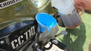 Honda Cross Cub 110cc Oil change