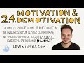 24 motivation  demotivation  ib business management  motivation theories rewards training