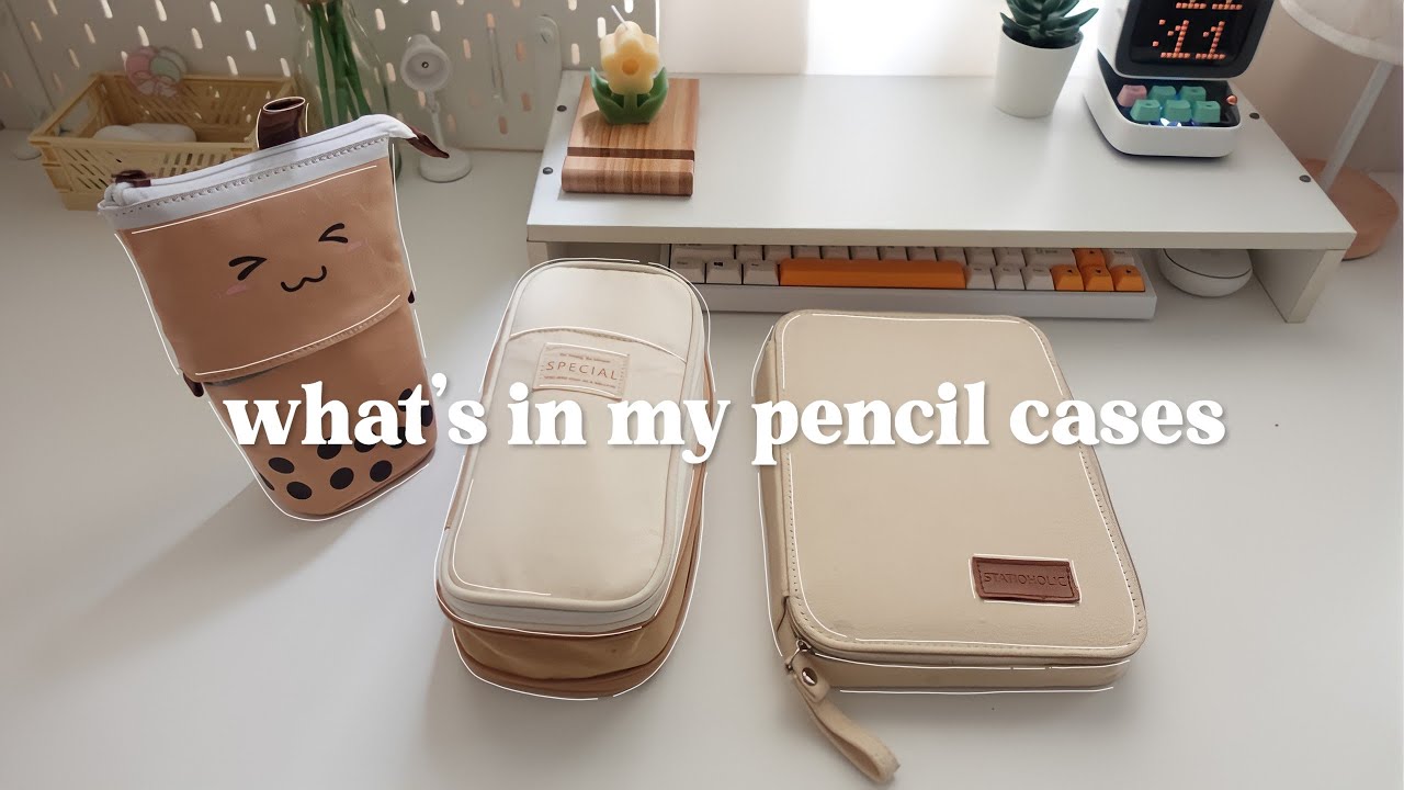 what's in my pencil case?🌙 simple × MUJI 🤍 