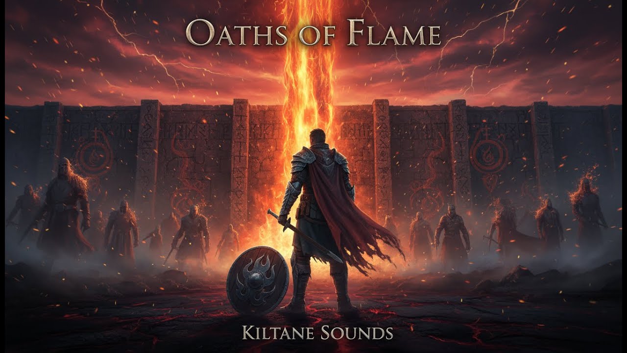 Oaths of Flame – Epic Fantasy Music | Animated Cover Art (Choir, War Drums, Orchestral)