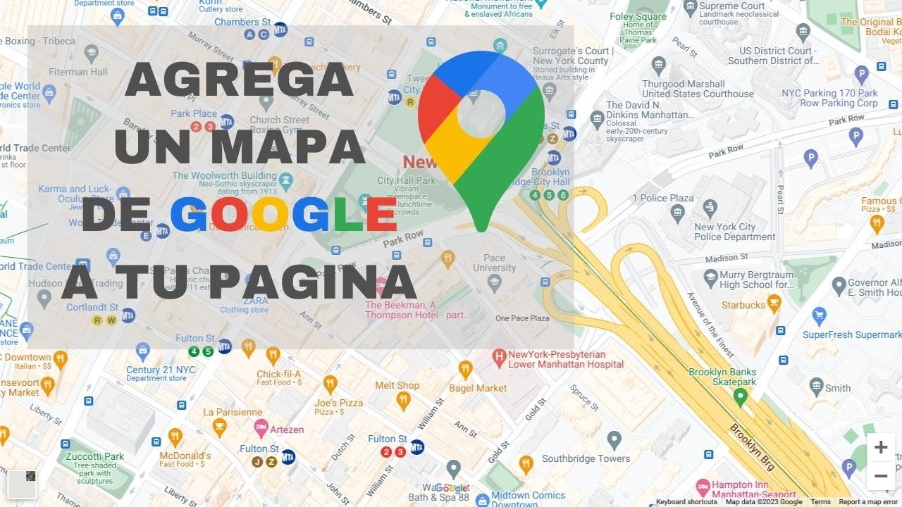 Poner Mapa de Google Maps en mi página