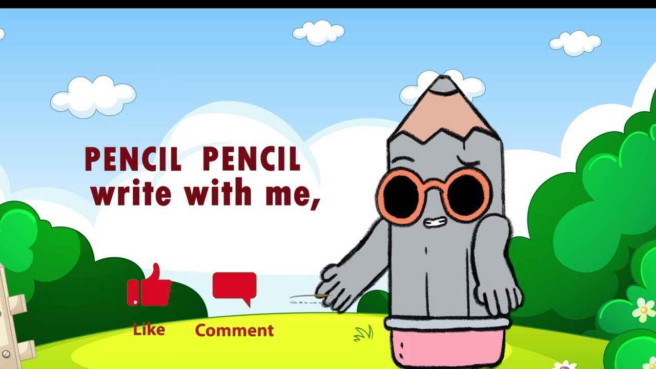 Crayon! Paint brush! Color Pencil! | Hindi Rhymes for Children | pencil songs