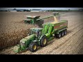 Xxl moisson de mas dans les landes  28 rangs  2x s780i  new john deere 9rx640