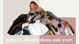 BIGGEST CLOSET CLEAN OUT FOR 2020 | Selling my Clothes Online!