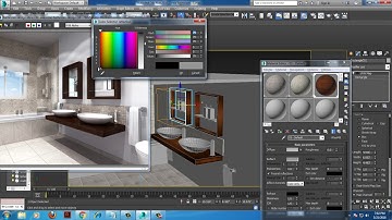Tutorial on Modeling texturing and lighting a bathroom in 3dsmax using Vray ( Part 4)