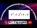 Ecuaciones Exponenciales ✏️ | Cambio de Variable y Reducción a Ecuación Cuadrática.