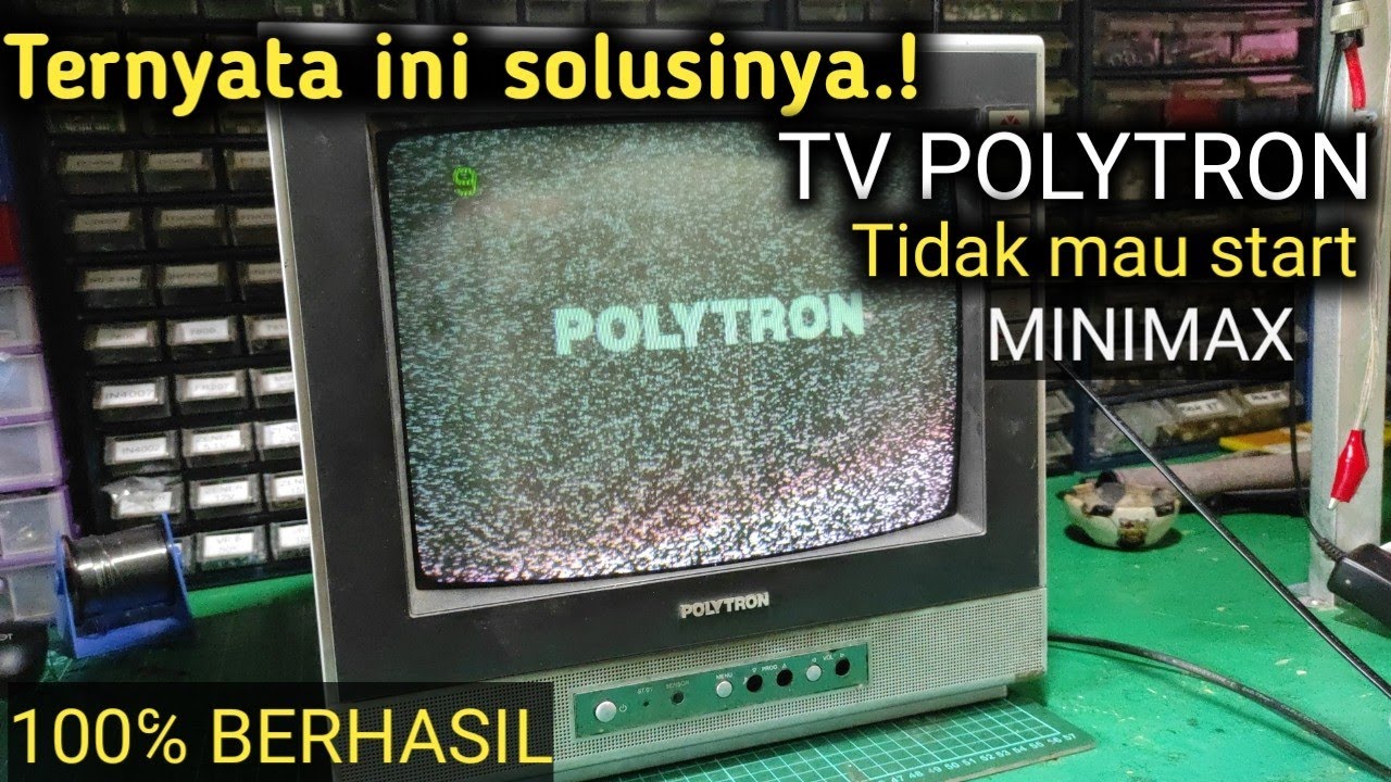 Solusi TV polytron tidak mau start // polytron minimax YouTube