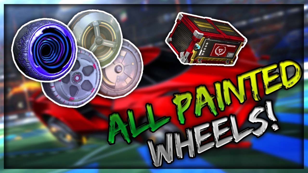 EVERY Painted Wheel In The Triumph Crate! | Rocket League (Reevrb, Hypnotik, Diomedes and Kyrios!)