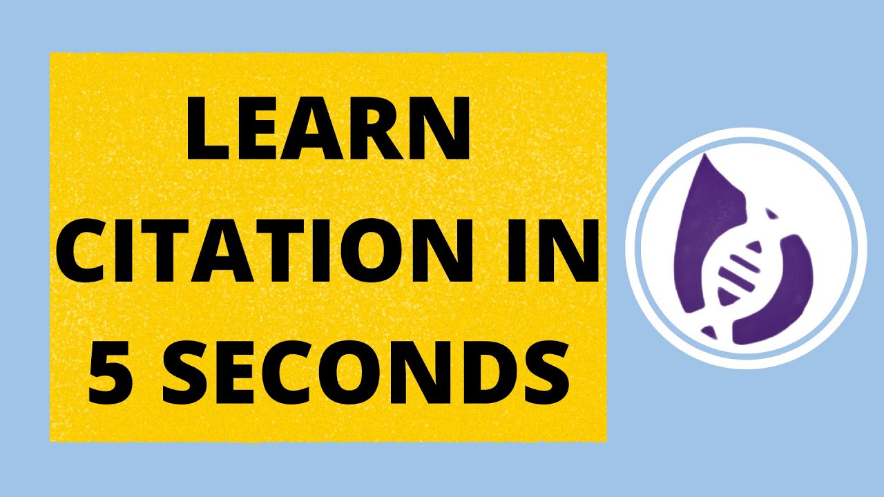Learn CITATION in 5 seconds | Citation | Google scholar | Cite this for me | quick citation