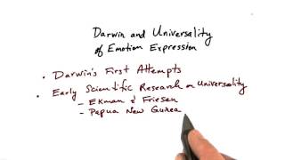 Universality of emotion expression - Intro to Psychology