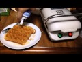 サクサクのワッフルを焼きますよ♪　【お菓子作り動画　ワッフルレシピ】