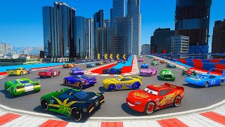 Cars Street Race - McQueen vs Jackson Storm Cruz Juice Drivewell The King Chick Hicks and Friends screenshot 3