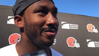 Myles Garrett on playing 10 pounds lighter