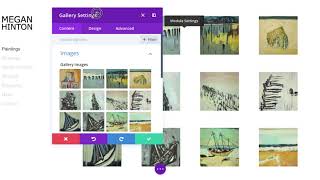 Using Divi as an Artist Website - Reordering Gallery Thumbnails
