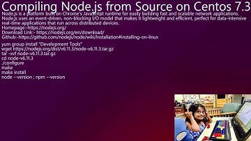 Compiling Node js from Source on Centos 7.3