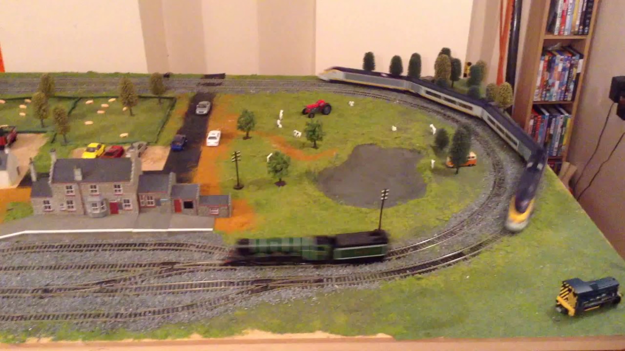 Hornby train set in full action!!! YouTube